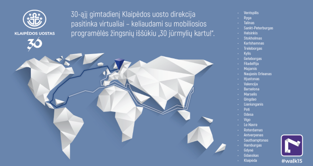 Nepriklausomas Klaipėdos uostas pasitinka 30-ąjį gimtadienį ir kviečia leistis į virtualią kelionę j...